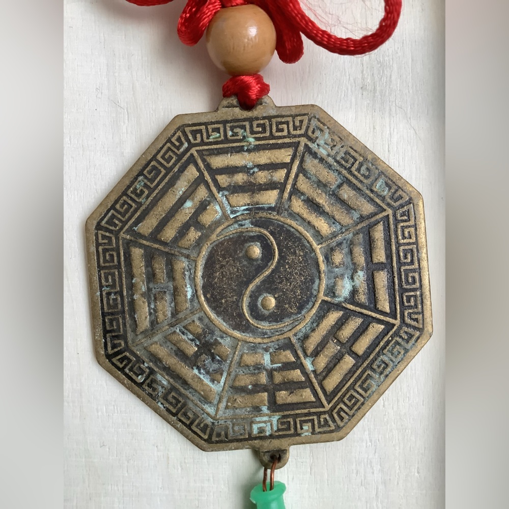 New Vintage FENG SHUI bagua hanging giant coin